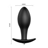 Vibrating Black Anal Plug