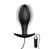 Vibrating Black Anal Plug