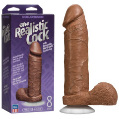 Consolador con ventosa The Realistic Cock Caramel Vac-U-Lock -