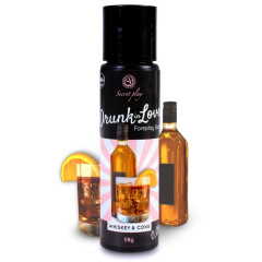 Lubricante Comestible Sabor Coque Whisky - 60 Ml