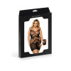 Transparent Tight Dress Large Size Black