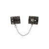 Silver Handcuffs Black Lace A747