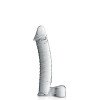 Dildo de vidro 15 brinquedos brilhantes claros