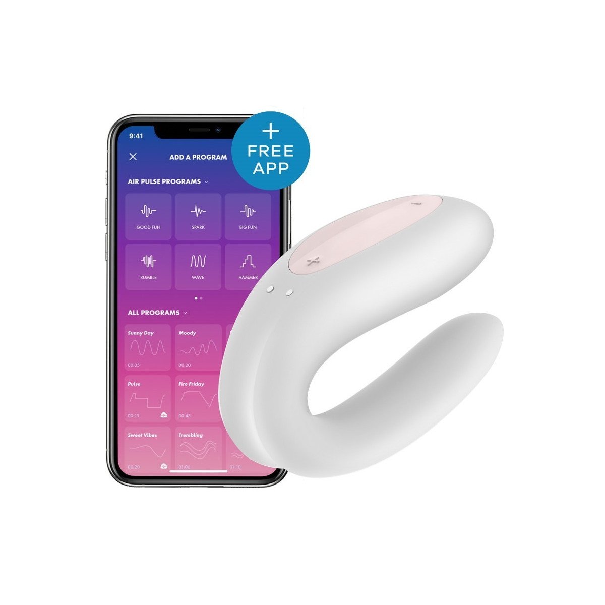Satisfyer Double Joy Blanc Satisfyer Double Joy Blanc