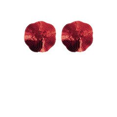 Nipples red sequin petal shape adhesives