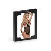Body noir seins nus entre-jambes ouvert TU Noir