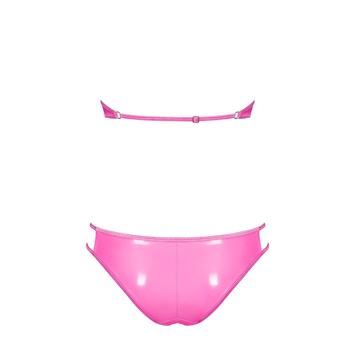 Faixa rosa brilhante e tanga set