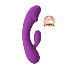 Vibrador de conejo muy flexible 2 motores Doreen