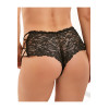 Black lace tanga with lacing