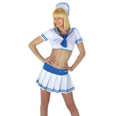 Marinheiro fantasia mulher sexy 5 peças