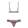 Conjunto en topless y abierto a la entrepierna