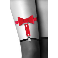 Red garter erotic bow tie