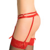 String garter belt red