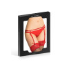 String garter belt red