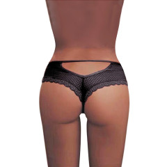 Tanga encaje negro Paris Hollywood