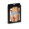 Blue tanga in fine lace Paris Hollywood