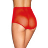 Culotte haute rouge sexy fine maille