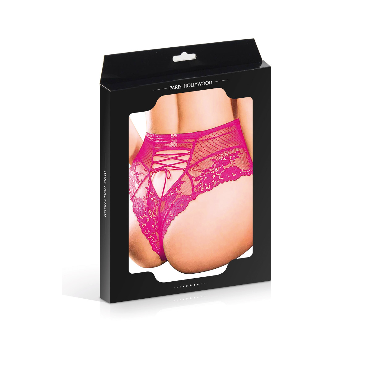 Tanga rosa cintura alta com laço