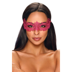 Pink guipure mask A701