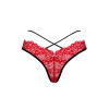 Mettia red lace thong