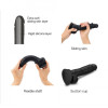 Sliding Skin Realistic Dildo Black - S