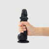 Sliding Skin Realistic Dildo Black - S