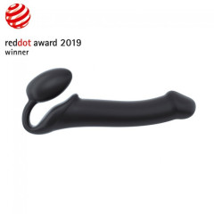 Strap-On Semi-Realist Bendable Black - Xl