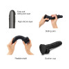 Sliding Skin Realistic Dildo Black - Xxl