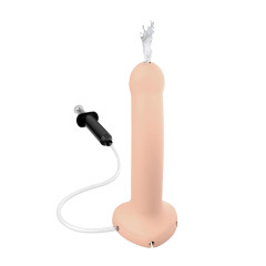 Squirting Cum Dildo Semi-Realist Vanilla - L