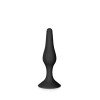 Plug Anal Sucção Cup Black Glamy M