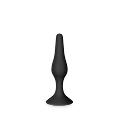 Plug Anal Suction Cup Black Glamy L