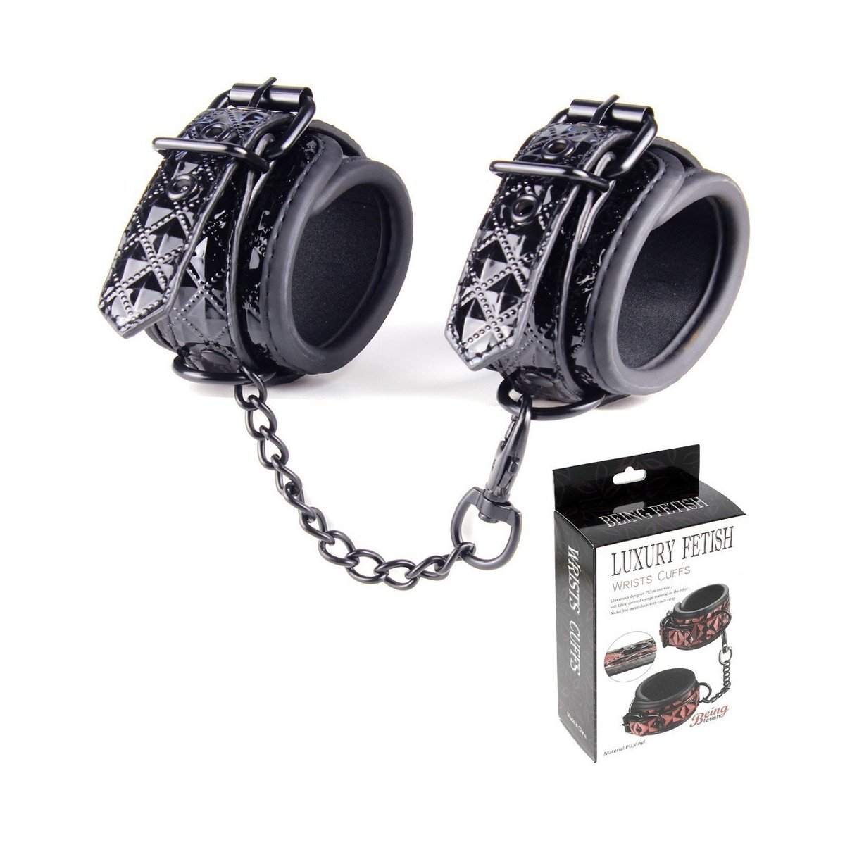 Handcuffs For Wrists Black Luxury Fetish Handcuffs For Wrists Black Luxury Fetish