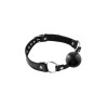 Ball Gag Piel de vacuno Negro