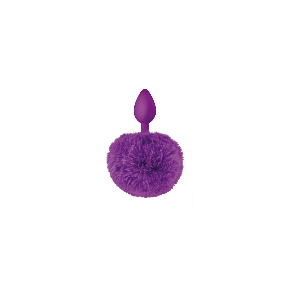 Cauda de coelho de plugue roxo