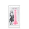 Dildo rosa translúcido Geleia L 18 Cm