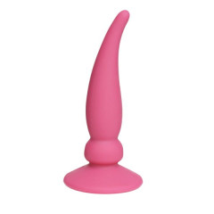 Fúcsia de silicone de chifre curvo