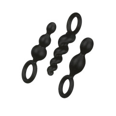 Juego de 3 enchufes Satisfyer Plugs Negro