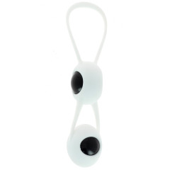 Geisha Spoody Balls Silicone White Abs Black