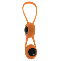 Geisha Spoody Balls In Silicone Orange And Abs Black