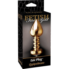 Gode Anal Luv Plug Strié Fetish Fantasy Gold