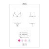 Megies Ensemble Ouvert 2 Pcs - Noir & Rouge
