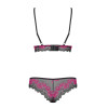 Tulia Set 2 Pcs - Black & Fuchsia