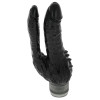 Realistic Double Penetration Vibrator Black