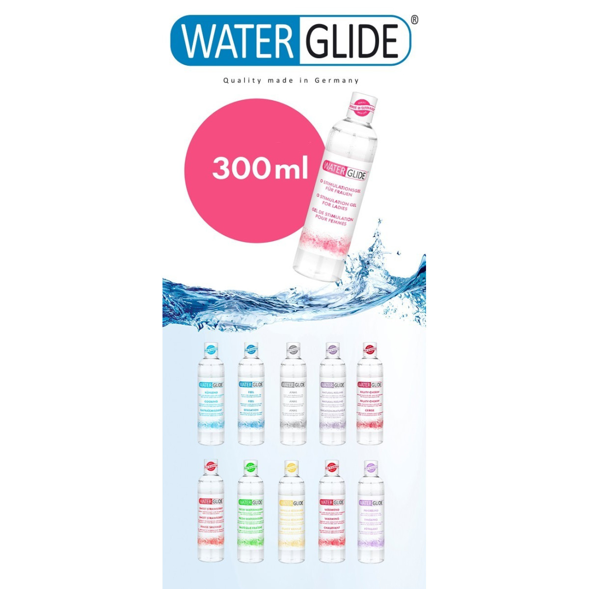 Lubricante Waterglide Pasteque Fraiche - 300 Ml