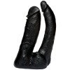 Consolador doble realista Vac U Lock Negro