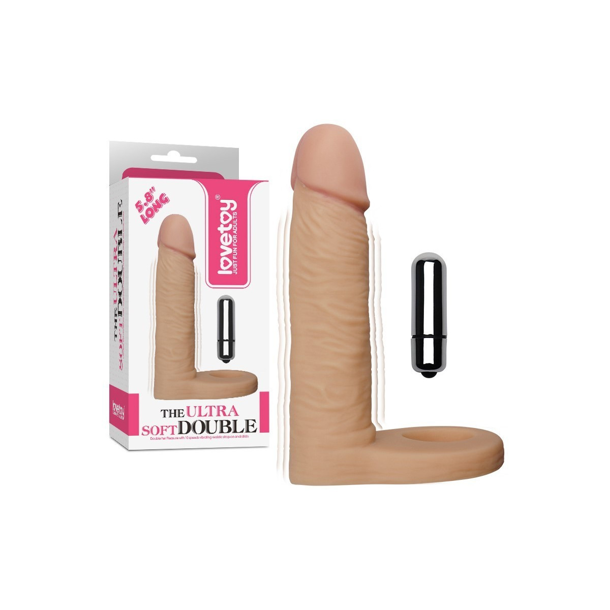 Realistic Vibrator Special Double Penetration Ø 3.1 Cm