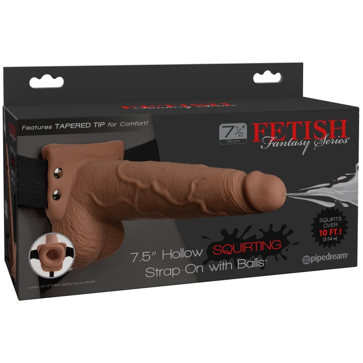 Tan Hollow Strap-On Squirting FF - 19 Cm Tan Hollow Strap-On Squirting FF - 19 Cm