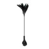 Cravache Plumes Tapette Black