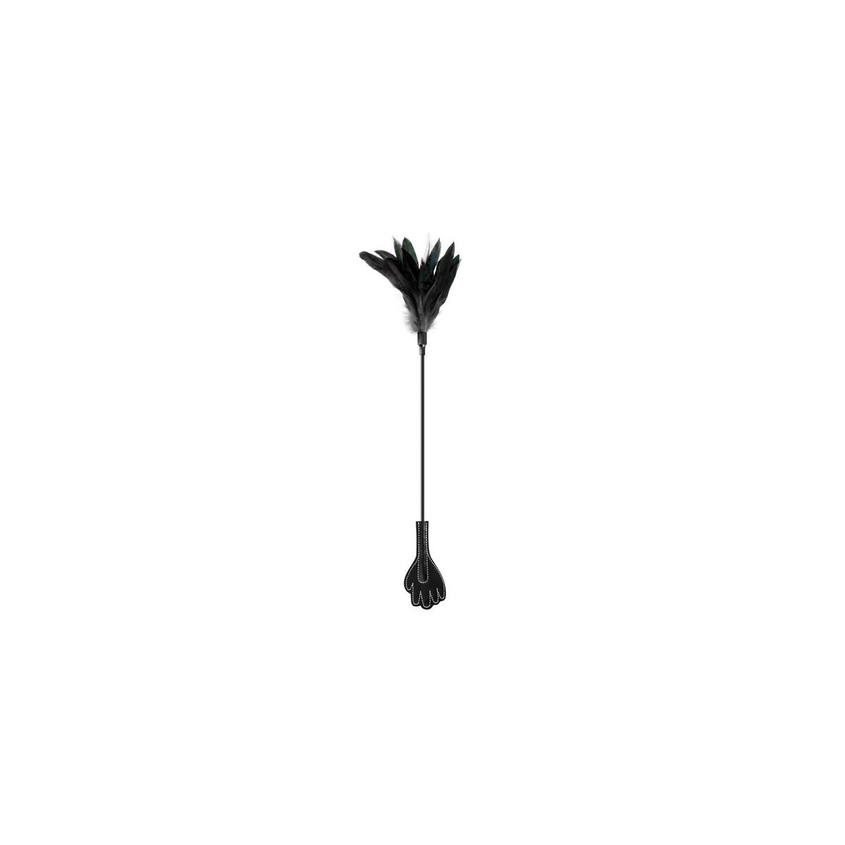 Cravache Plumes Tapette Black